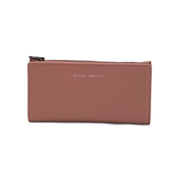 STATUS ANXIETY DUSTY ROSE Leather Old Flame Wallet - Picture 1 of 1